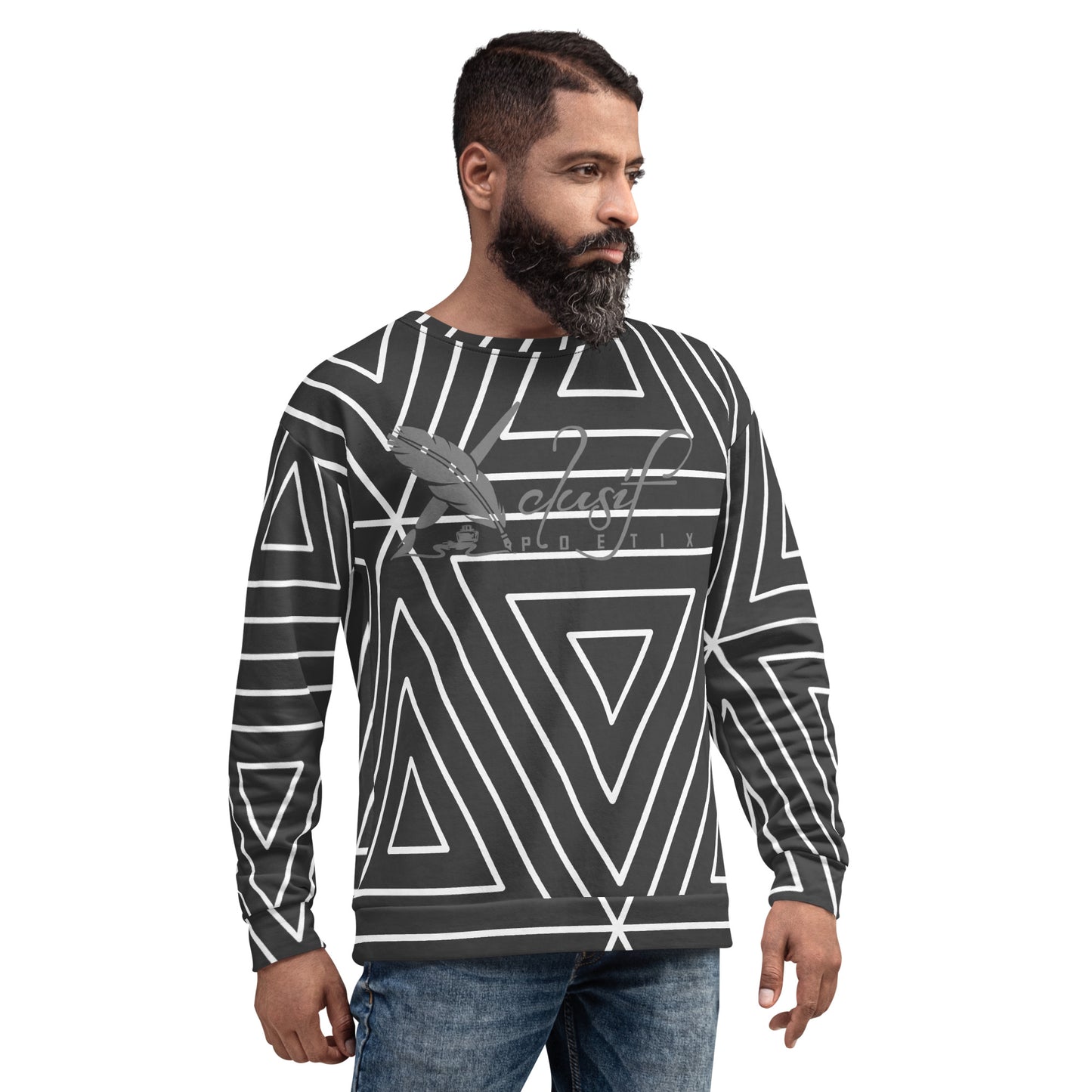 XCLUSIF POETIX BLACK TRIANGLE Unisex Sweatshirt