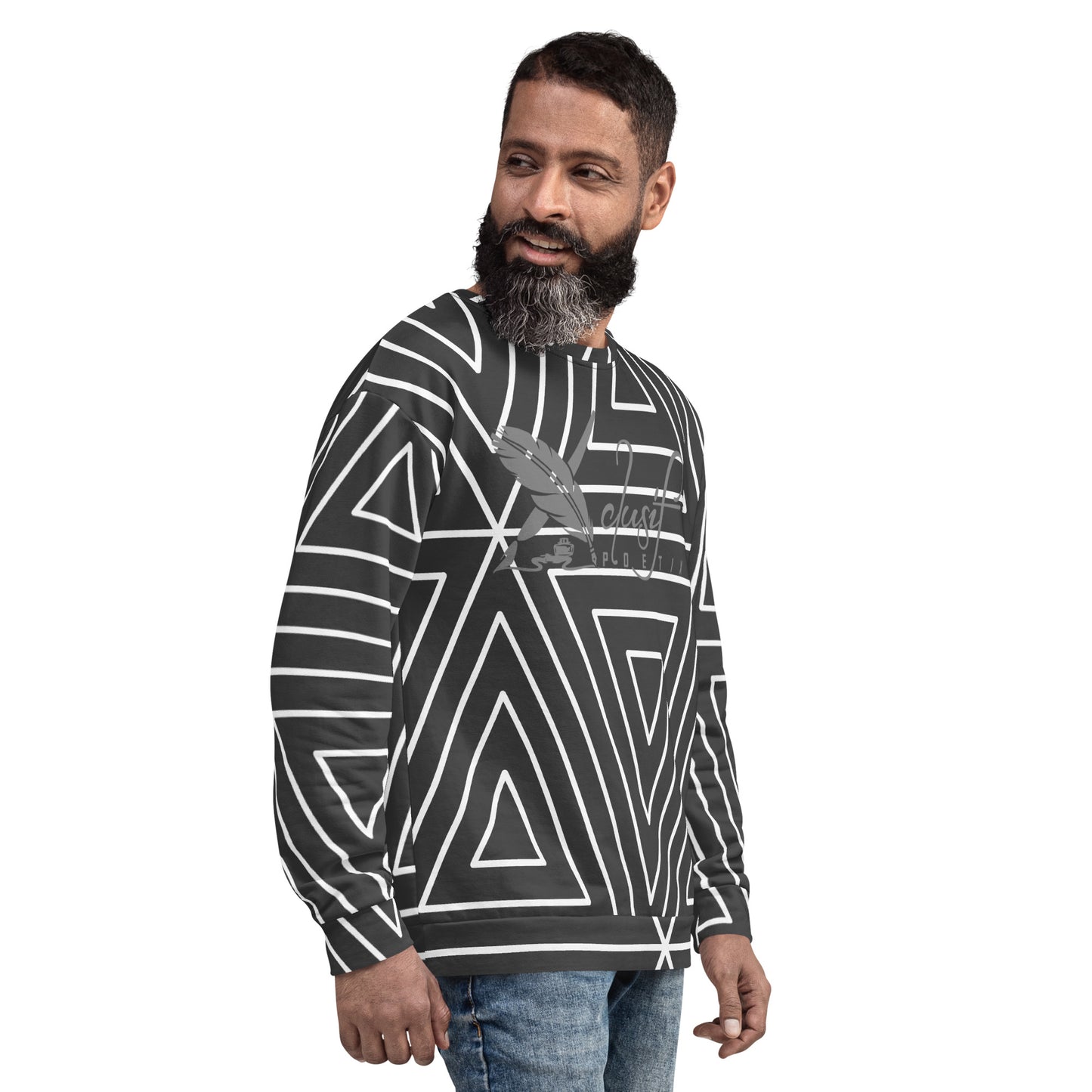 XCLUSIF POETIX BLACK TRIANGLE Unisex Sweatshirt