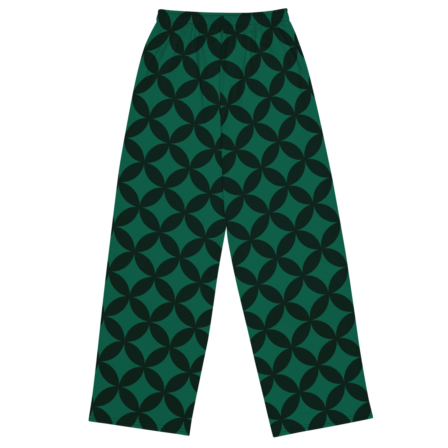 XCLUSIF POETIX LUXURY GREEN unisex wide-leg pants