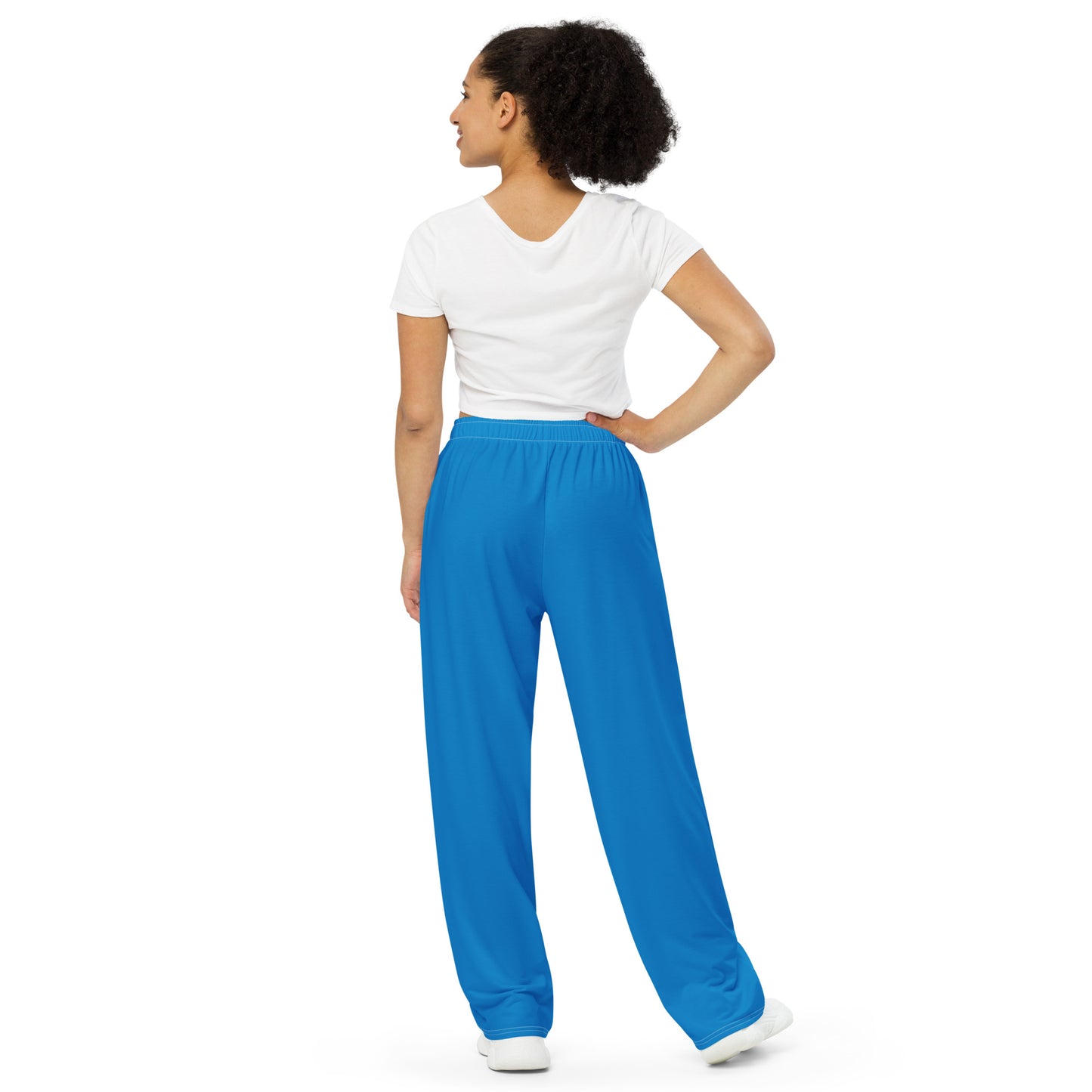 XCLUSIF POETIX BLUE unisex wide-leg pants