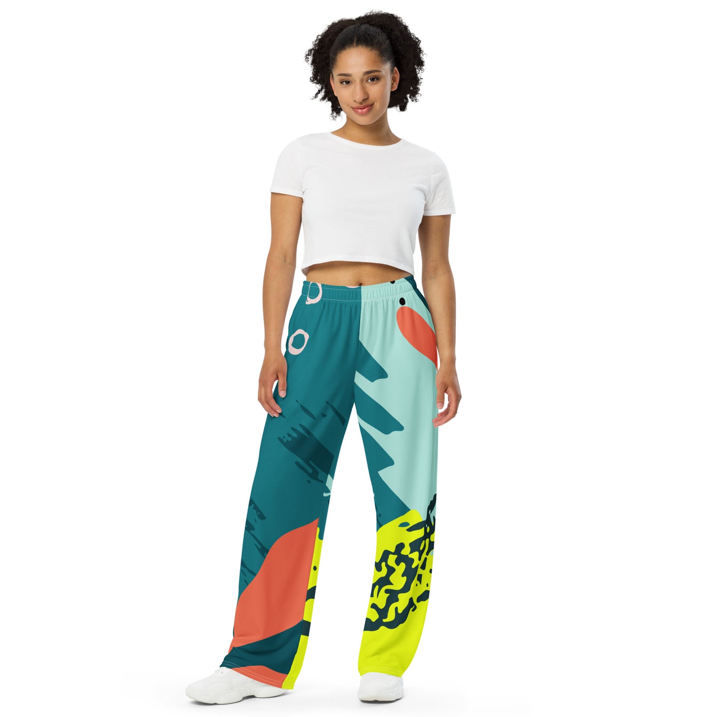 XCLUSIF POETIX JUNGLE unisex wide-leg pants