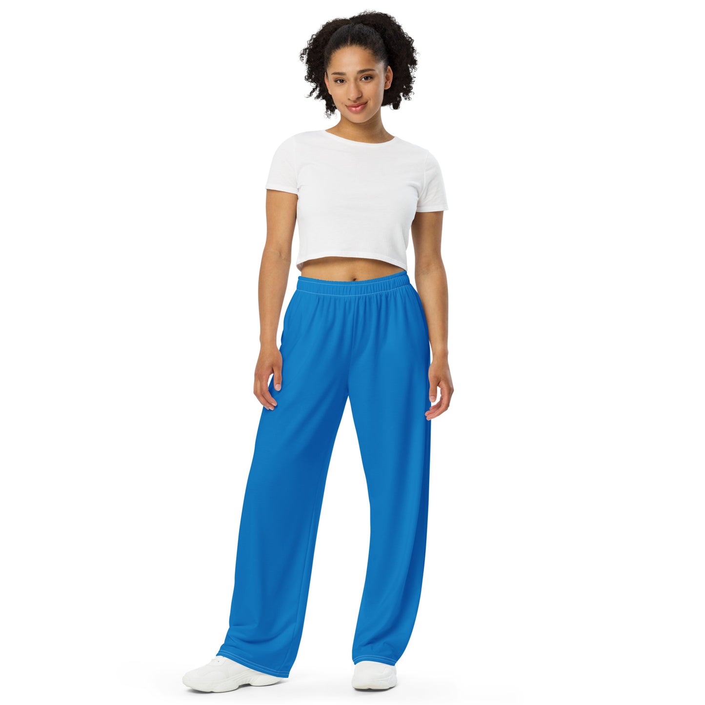 XCLUSIF POETIX BLUE unisex wide-leg pants