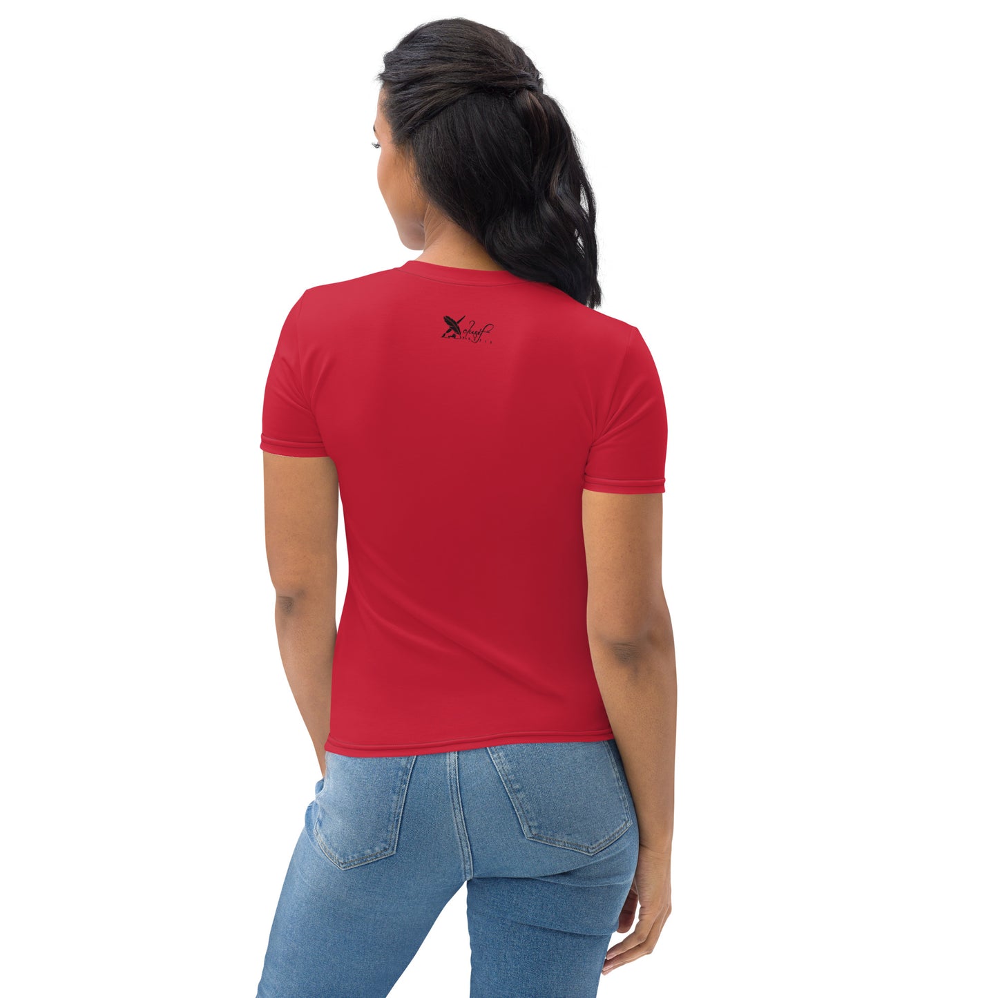 XCLUSIF POETIX RED & BLACK LOGO Women's T-shirt