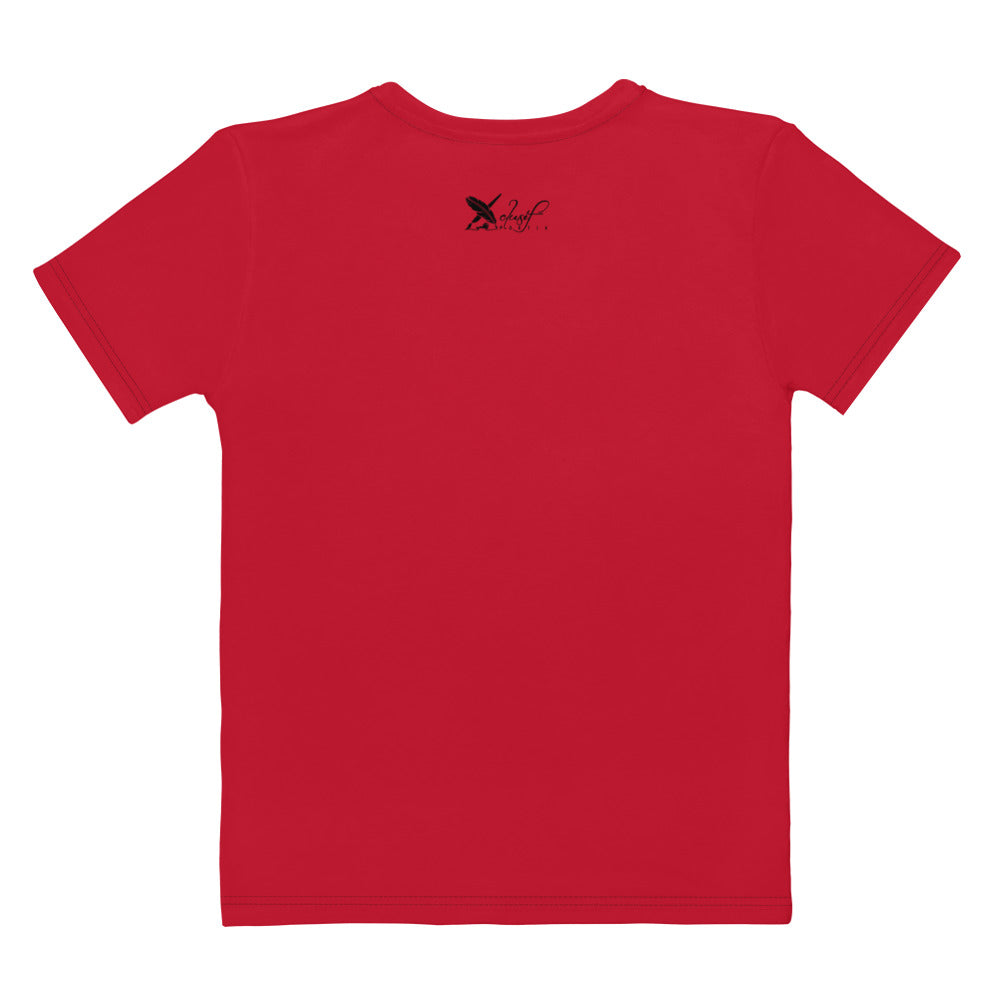 XCLUSIF POETIX RED & BLACK LOGO Women's T-shirt