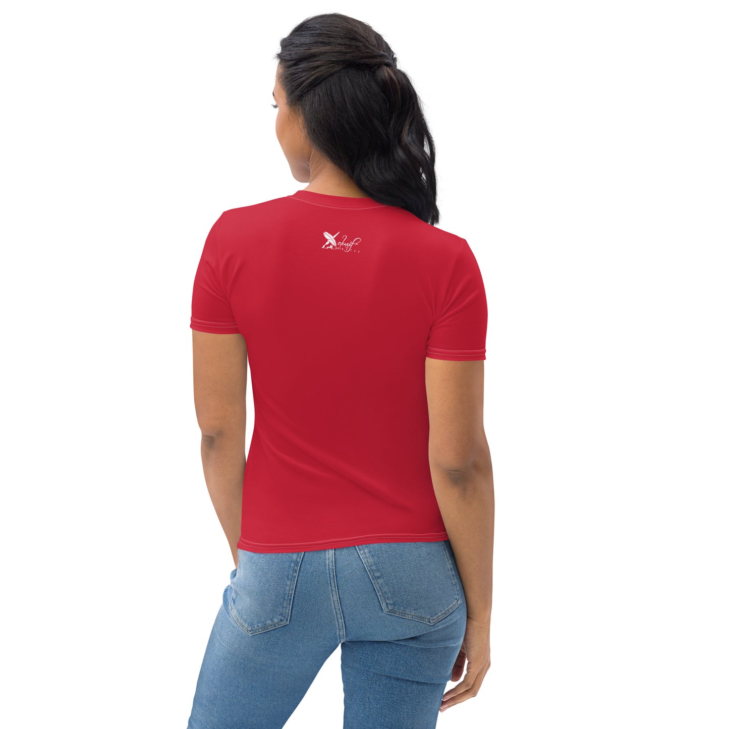 XCLUSIF POETIX RED & WHITE LOGO Women's T-shirt