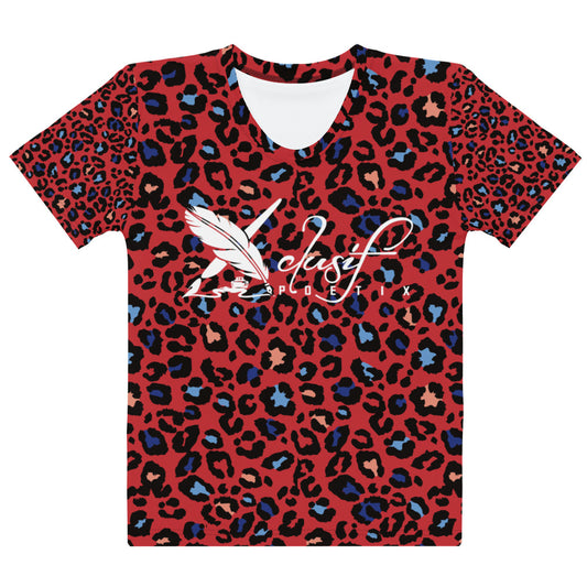 XCLUSIF POETIX RED LEOPARD Women's T-shirt