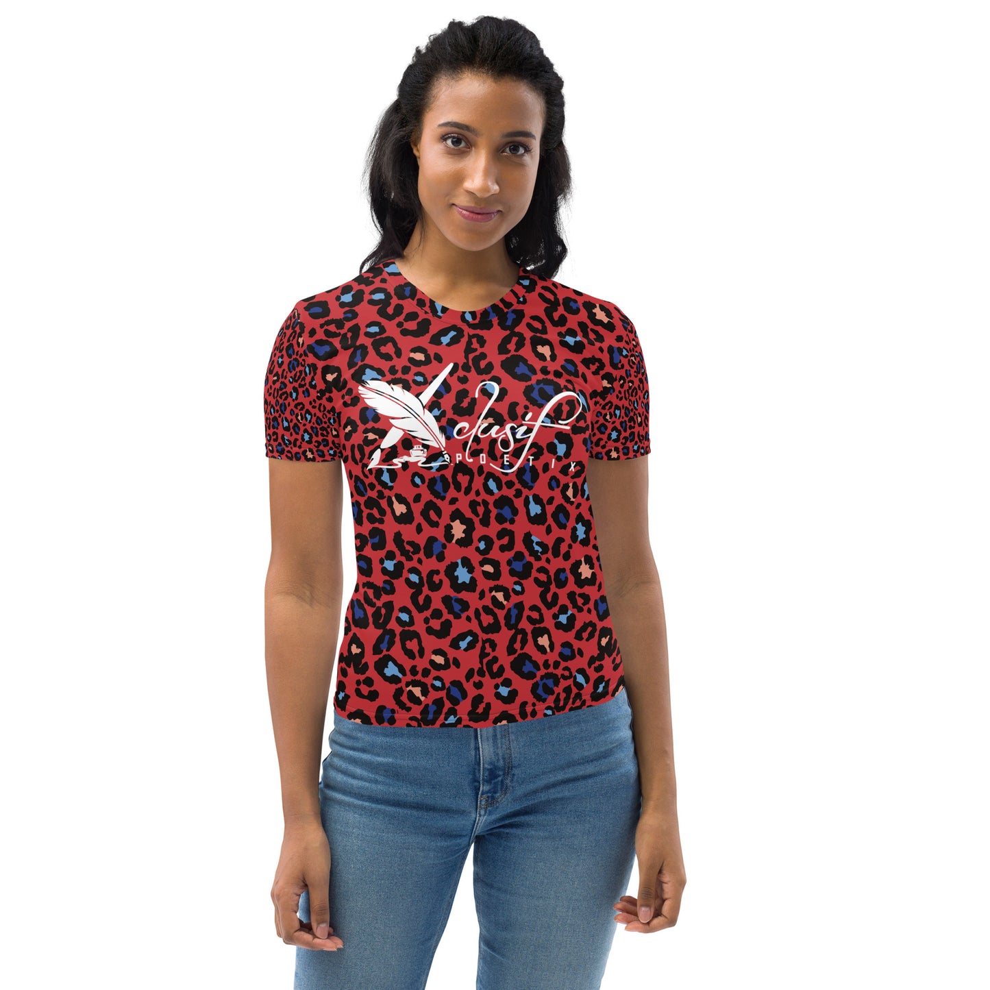 XCLUSIF POETIX RED LEOPARD Women's T-shirt