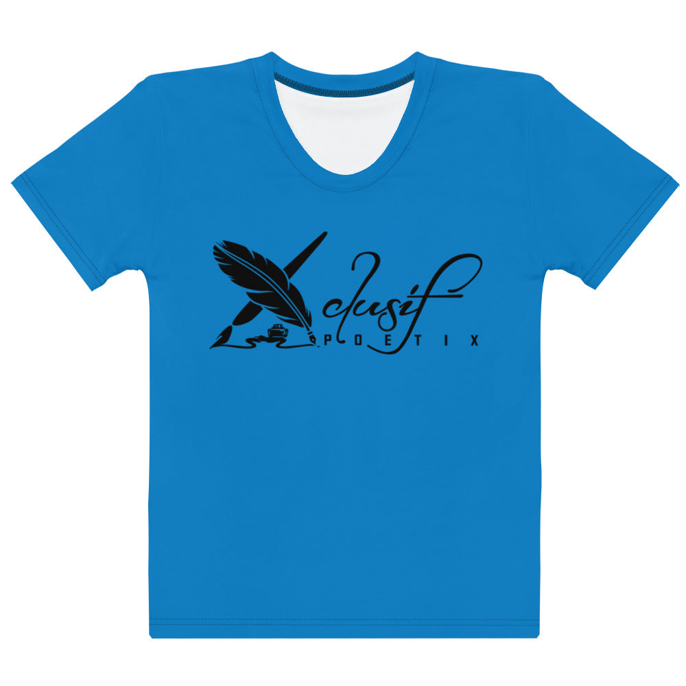 XCLUSIF POETIX BLUE & BLACK Women's T-shirt