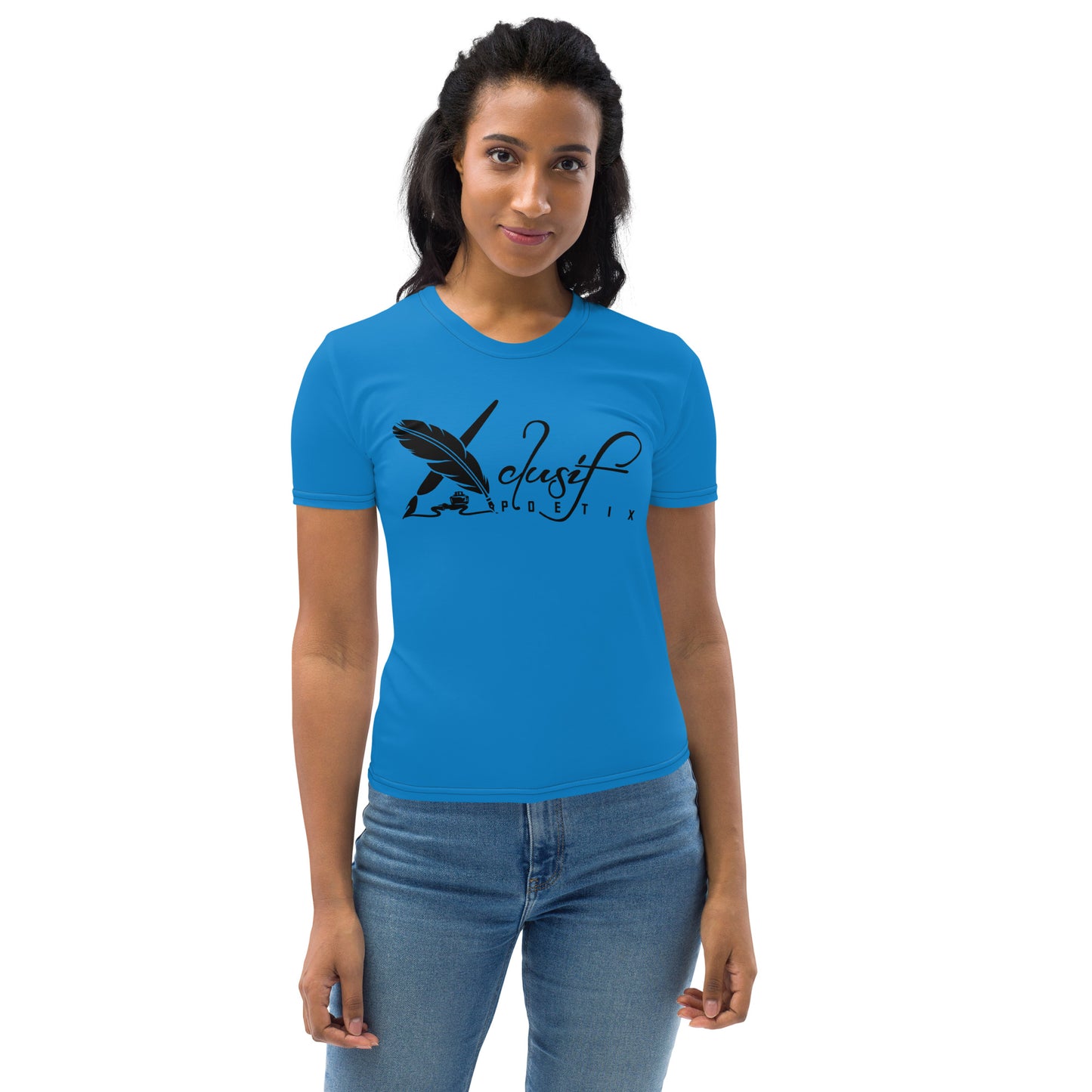 XCLUSIF POETIX BLUE & BLACK Women's T-shirt