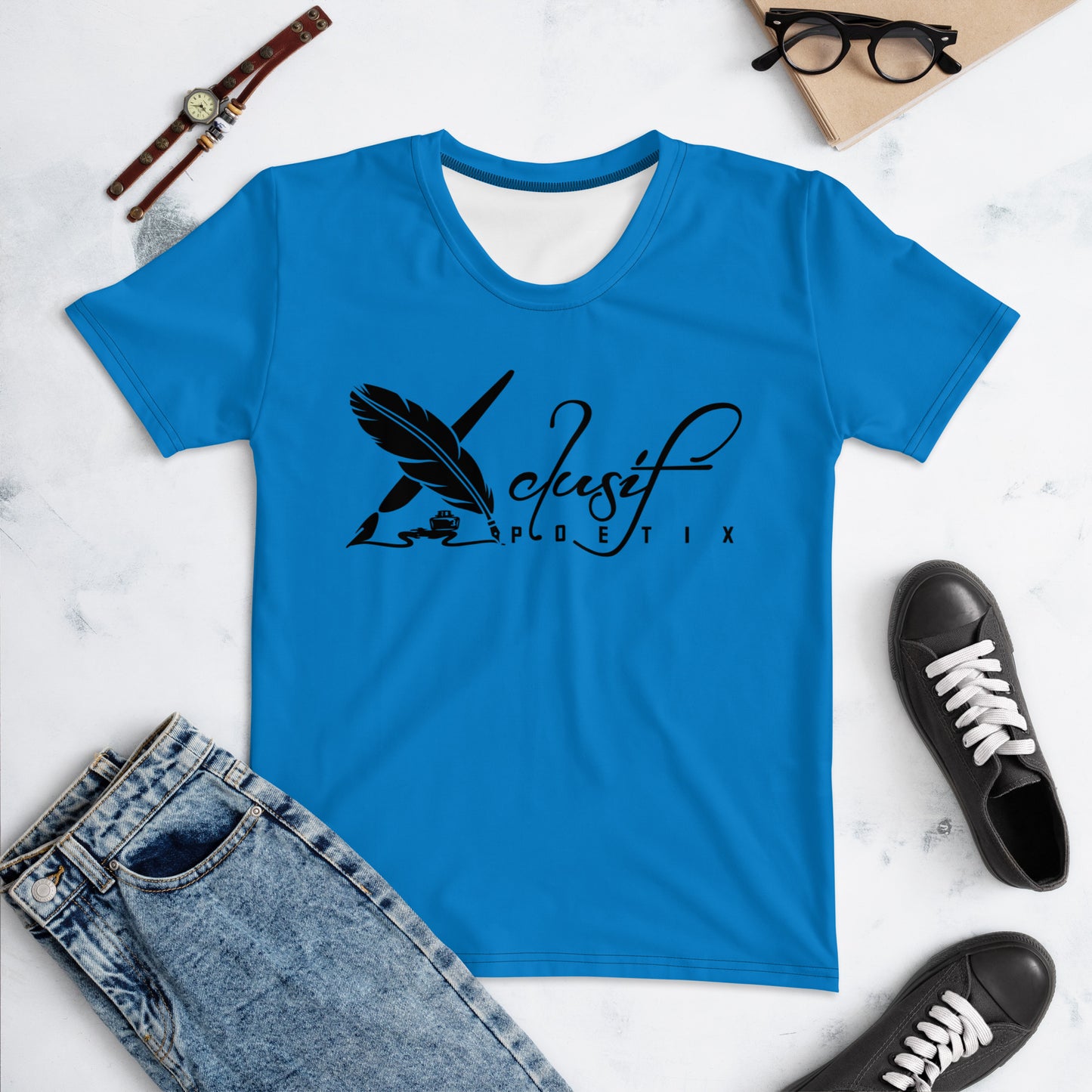 XCLUSIF POETIX BLUE & BLACK Women's T-shirt