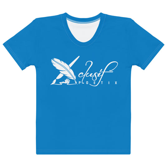 XCLUSIF POETIX BLUE & WHITE Women's T-shirt