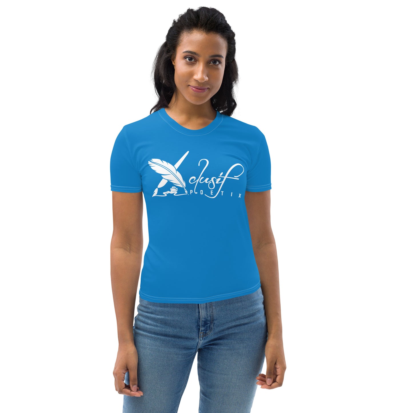 XCLUSIF POETIX BLUE & WHITE Women's T-shirt