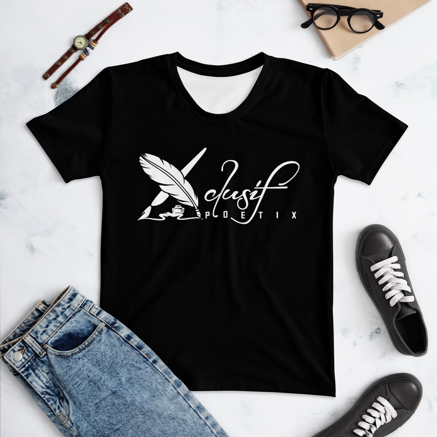 XCLUSIF POETIX BLACK & WHITE Women's T-shirt