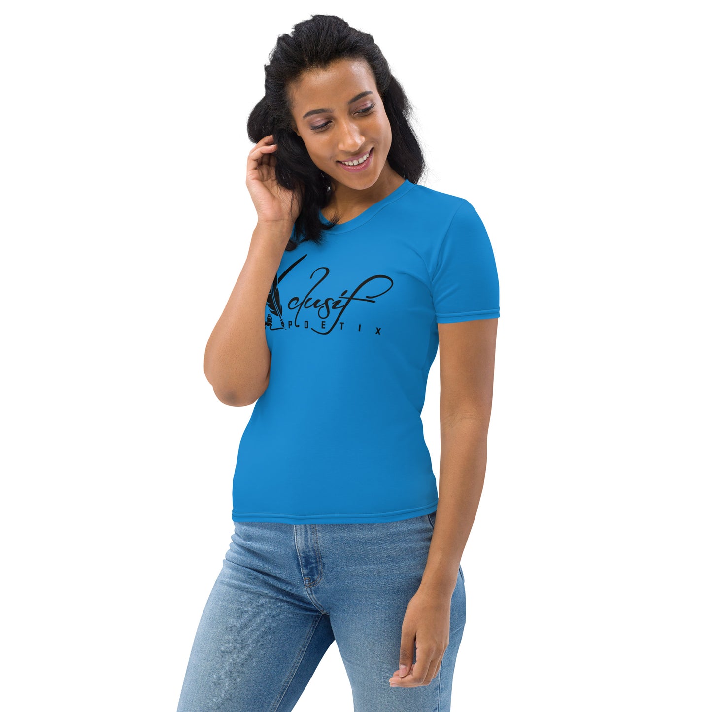 XCLUSIF POETIX BLUE & BLACK Women's T-shirt