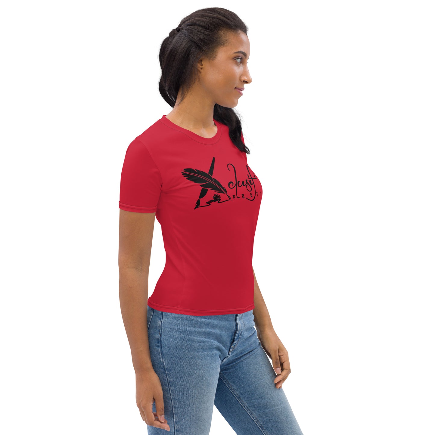 XCLUSIF POETIX RED & BLACK LOGO Women's T-shirt