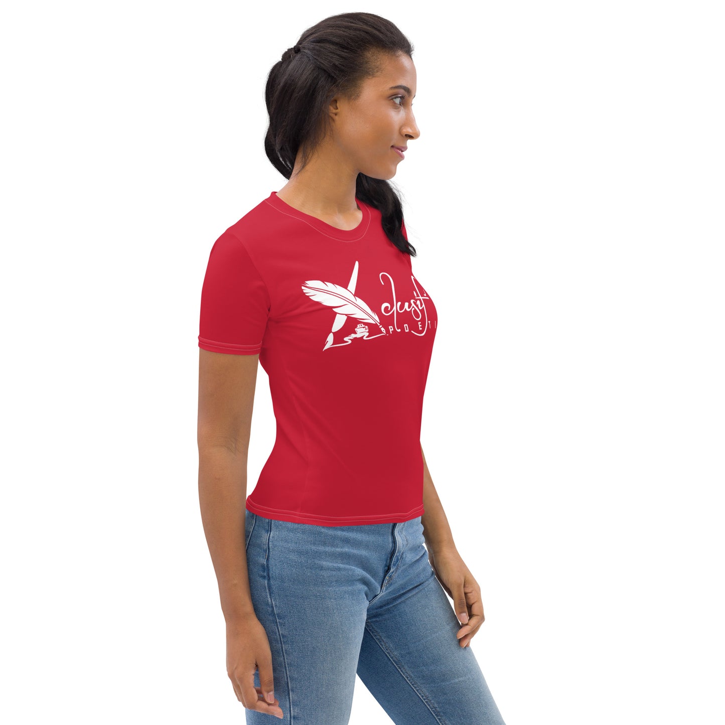 XCLUSIF POETIX RED & WHITE LOGO Women's T-shirt