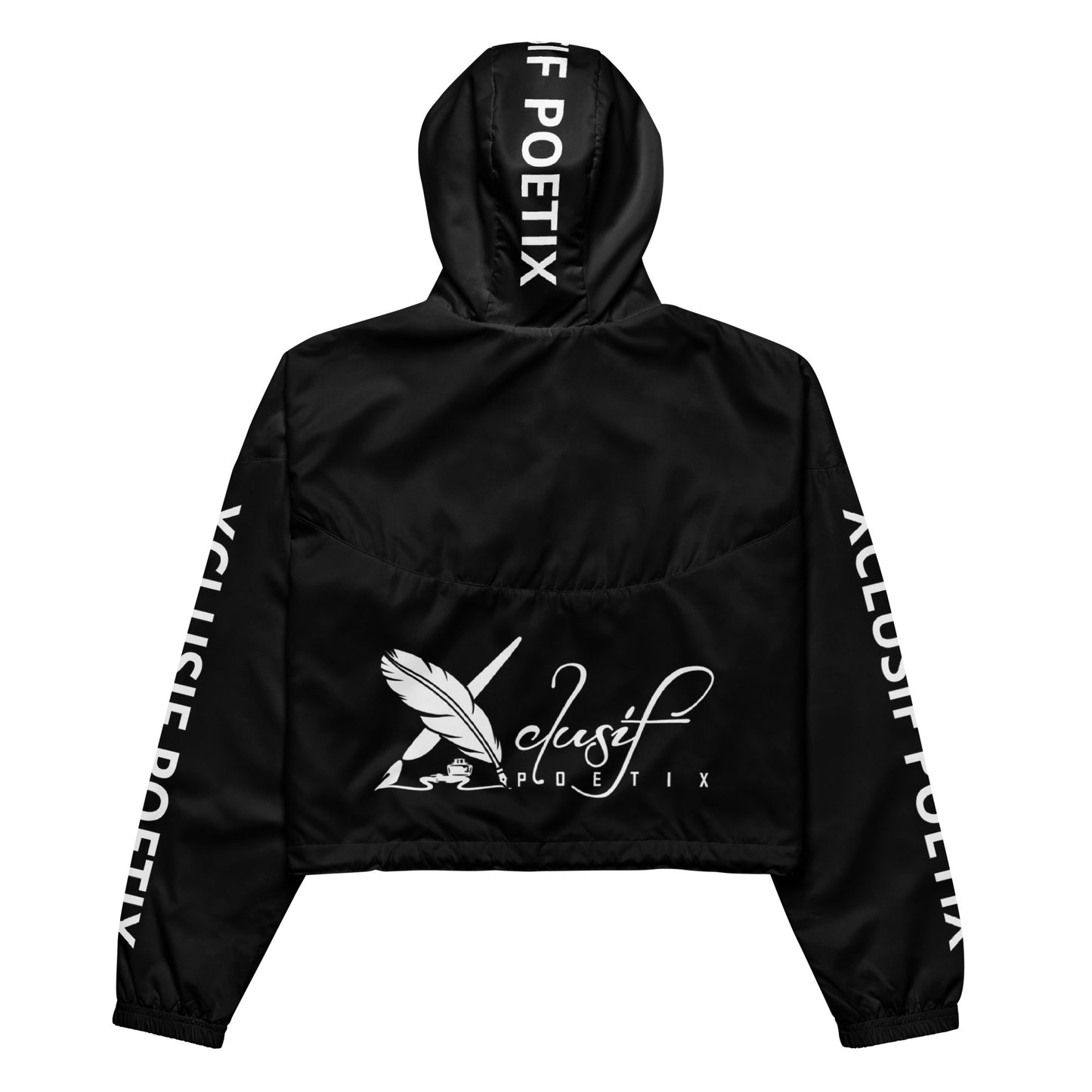 XCLUSIF POETIX BLACK Women’s cropped windbreaker