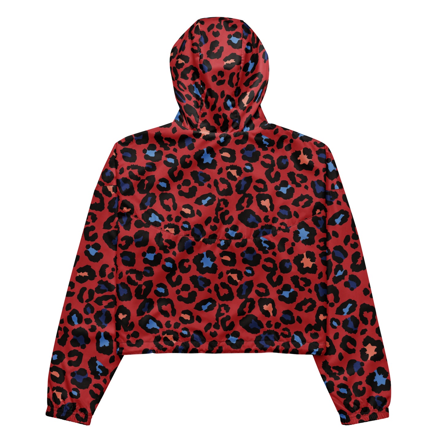 XCLUSIF POETIX RED LEOPARD Women’s cropped windbreaker