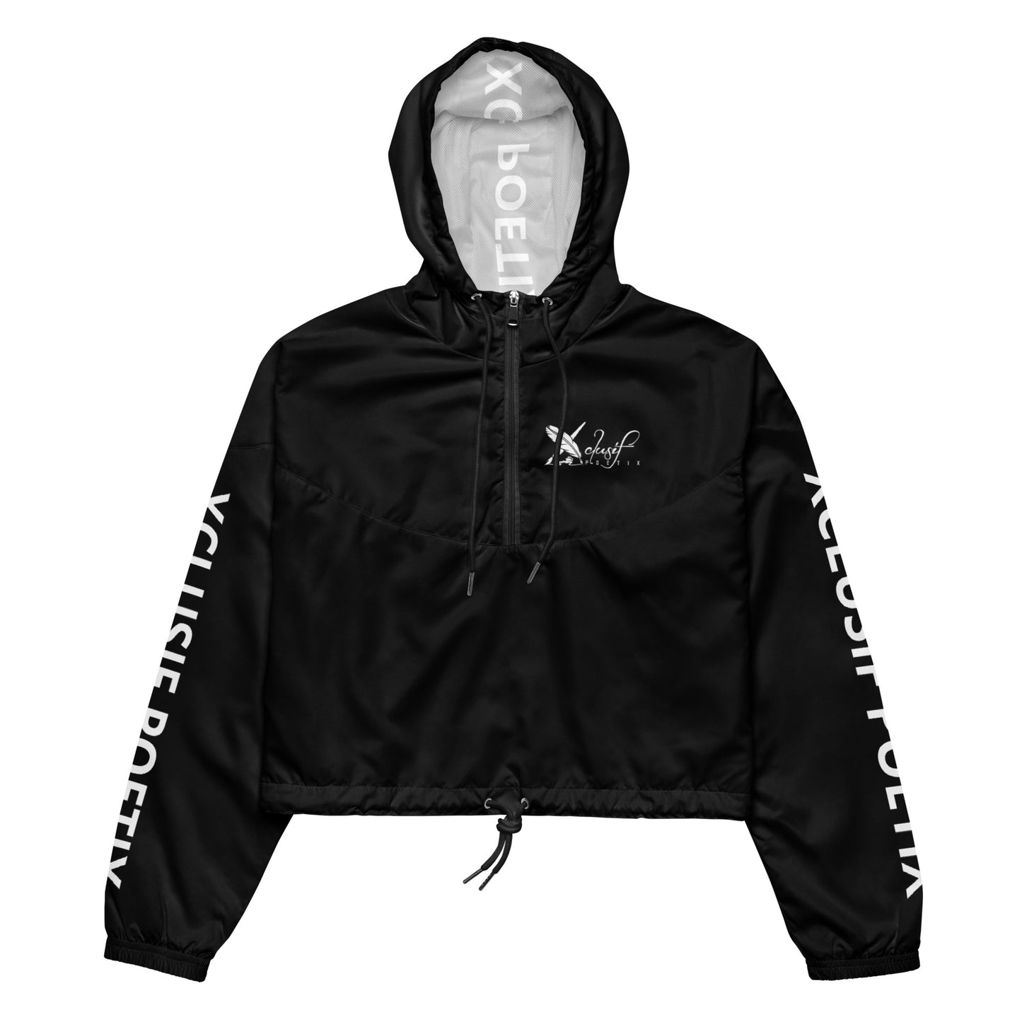 XCLUSIF POETIX BLACK Women’s cropped windbreaker