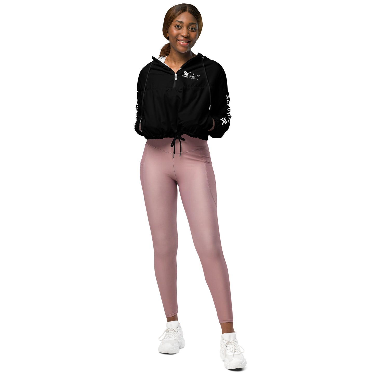 XCLUSIF POETIX BLACK Women’s cropped windbreaker