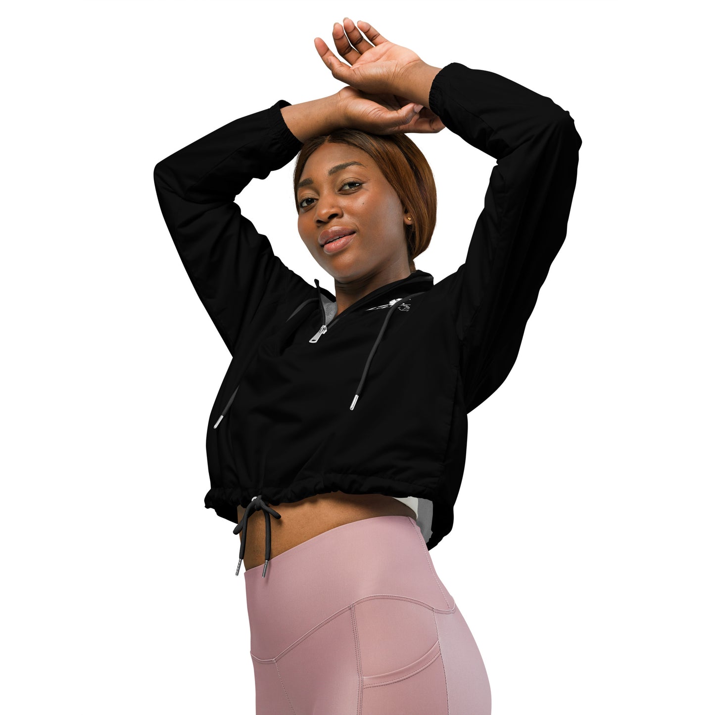 XCLUSIF POETIX BLACK Women’s cropped windbreaker