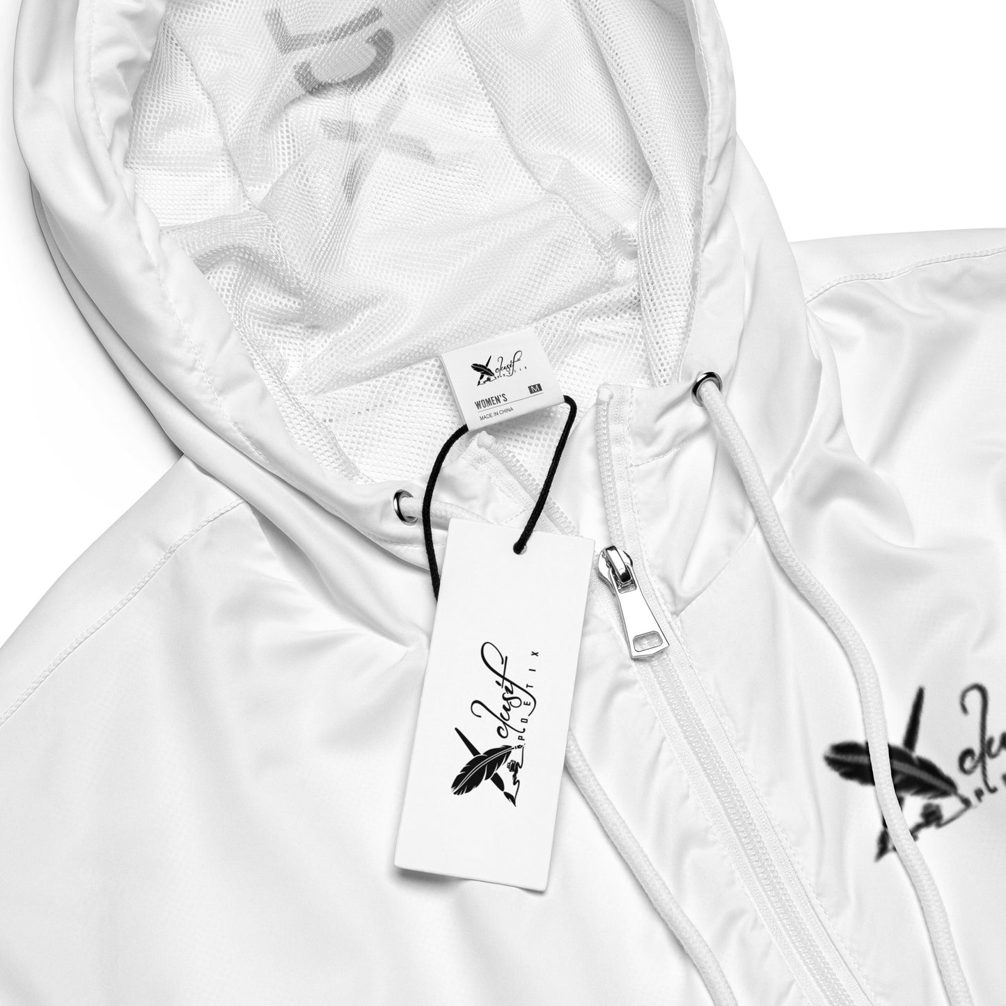 XCLUSIF POETIX WHITE & BLACK Women’s cropped windbreaker