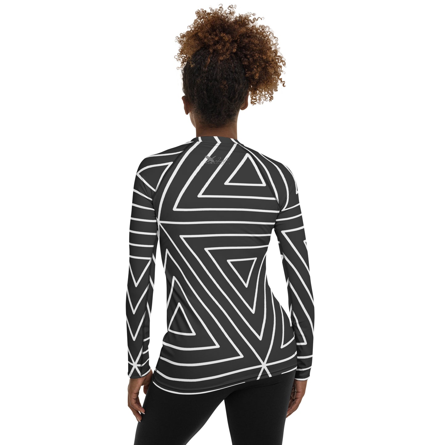 XCLUSIF POETIX BLACK TRIANGLE Women's Rash Guard