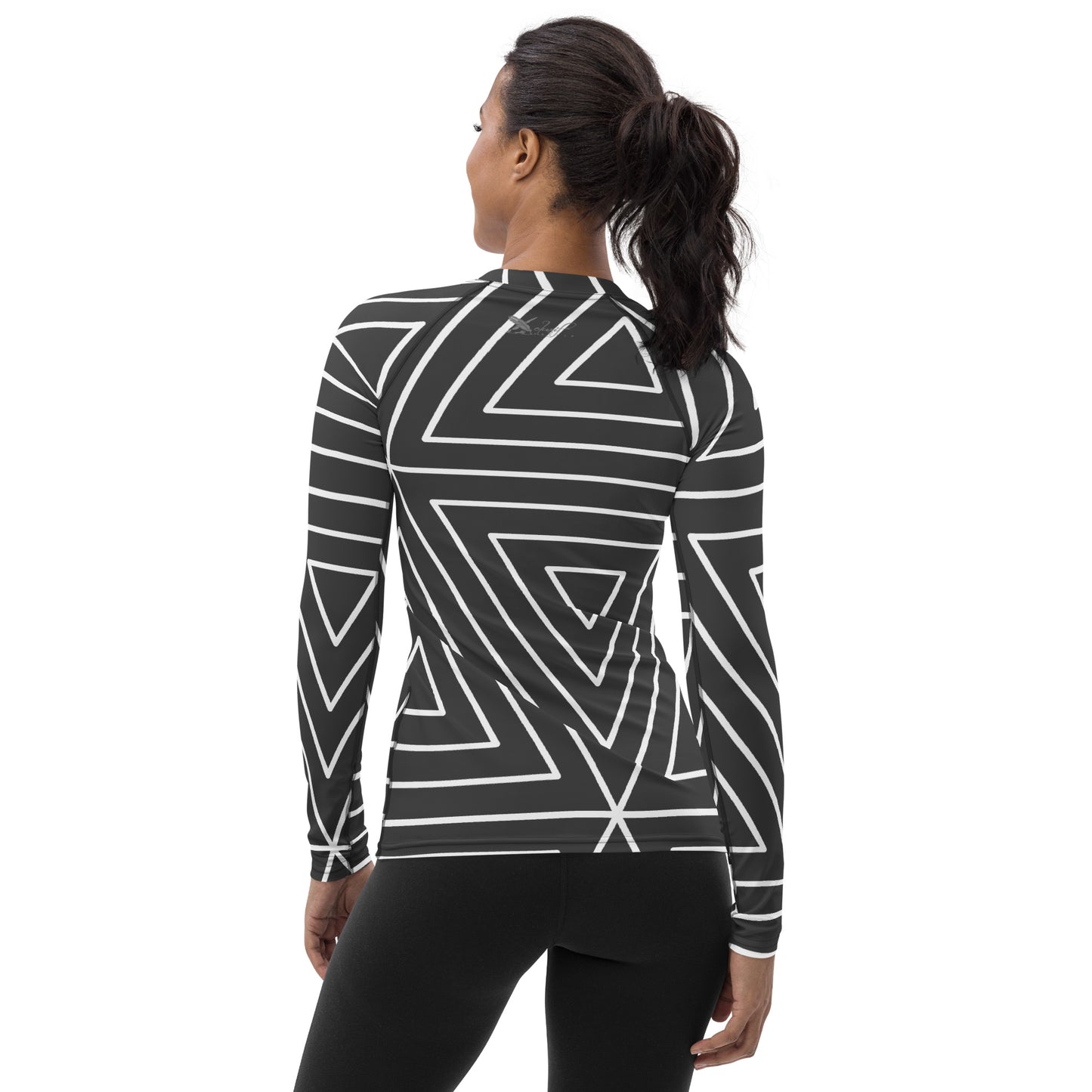 XCLUSIF POETIX BLACK TRIANGLE Women's Rash Guard