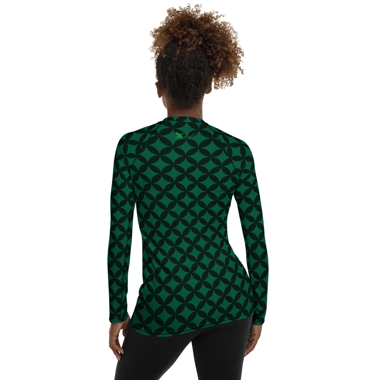 XCLUSIF POETIX LUXURY GREEN Women's Rash Guard