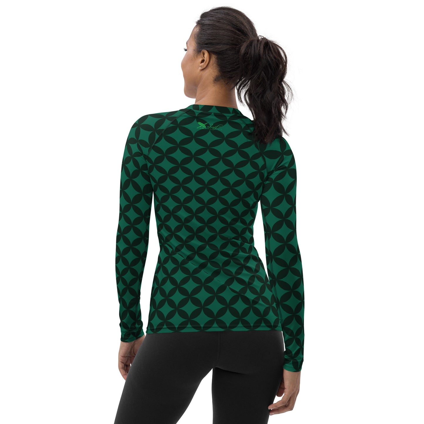 XCLUSIF POETIX LUXURY GREEN Women's Rash Guard