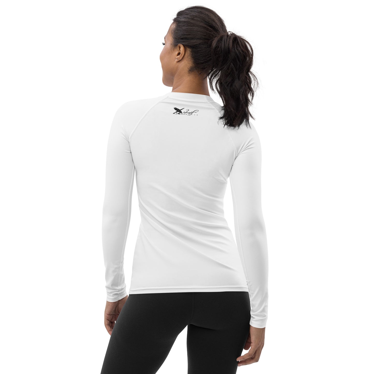 XCLUSIF POETIX WHITE & BLACK Women's Rash Guard