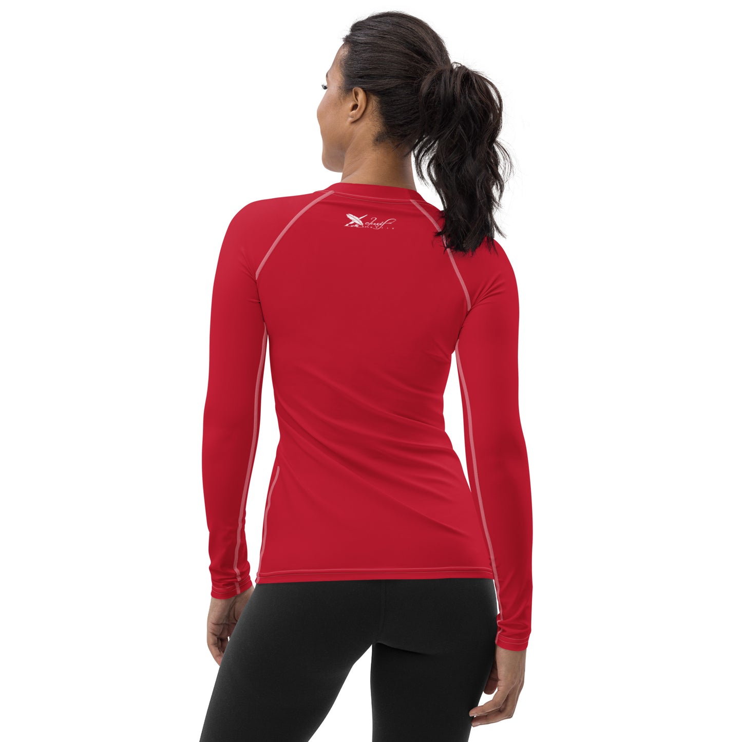 XCLUSIF POETIX RED & WHITE Women's Rash Guard