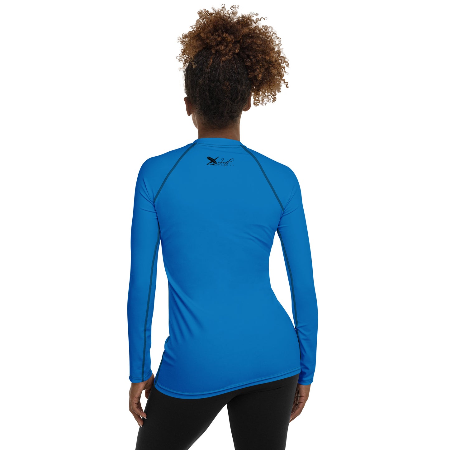 XCLUSIF POETIX BLUE & BLACK Women's Rash Guard