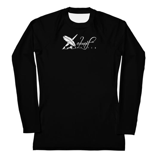 XCLUSIF POETIX BLACK & WHITE Women's Rash Guard