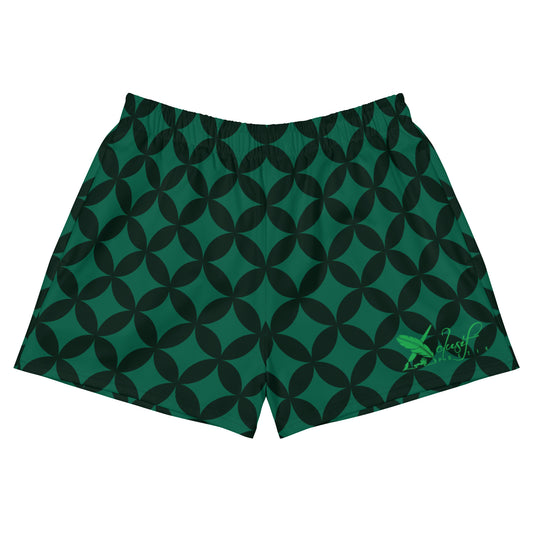 XCLUSIF POETIX LUXURY GREEN Women’s Athletic Shorts