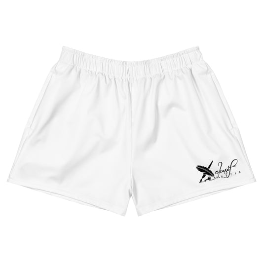 XCLUSIF POETIX WHITE Women’s Athletic Shorts