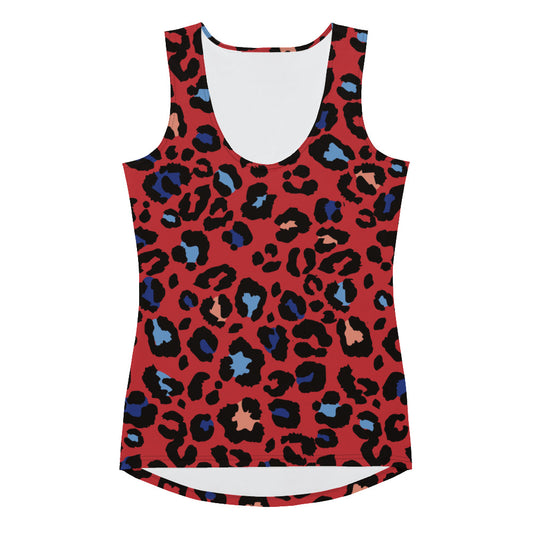 XCLUSIF POETIX RED LEOPARD Women's Tank Top