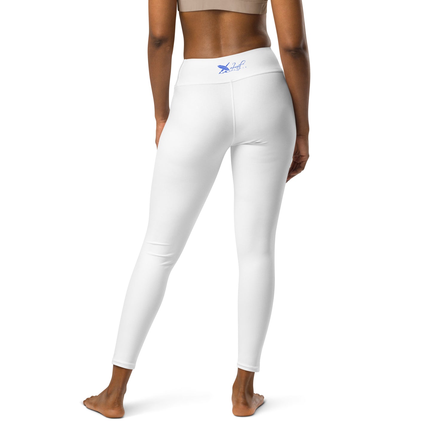 XCLUSIF POETIX WHITE & BLUE Women's Leggings