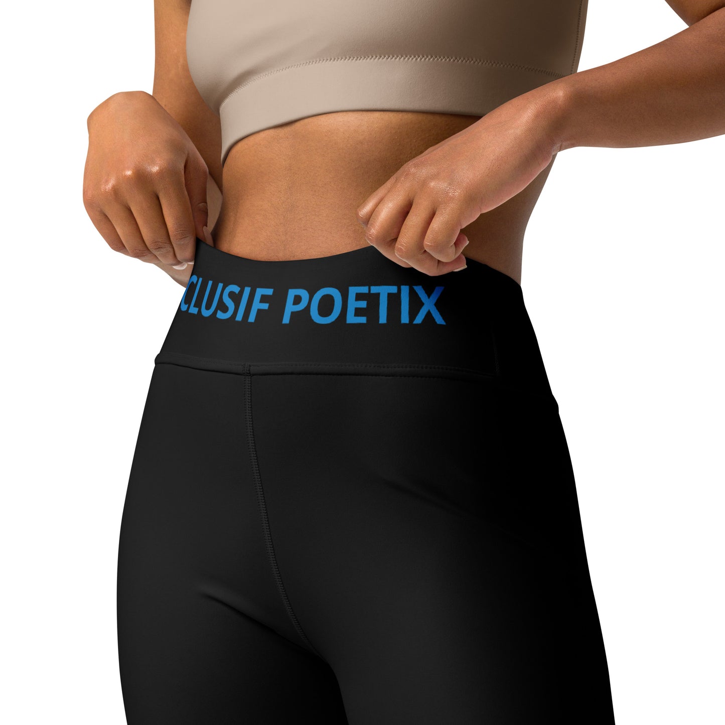 XCLUSIF POETIX BLACK & BLUE Women's Leggings