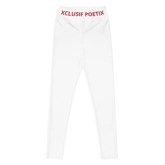 XCLUSIF POETIX WHITE & RED Women's Leggings