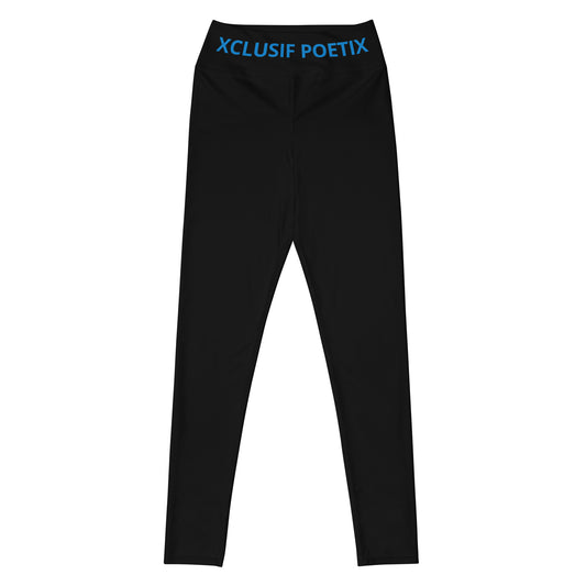 XCLUSIF POETIX BLACK & BLUE Women's Leggings