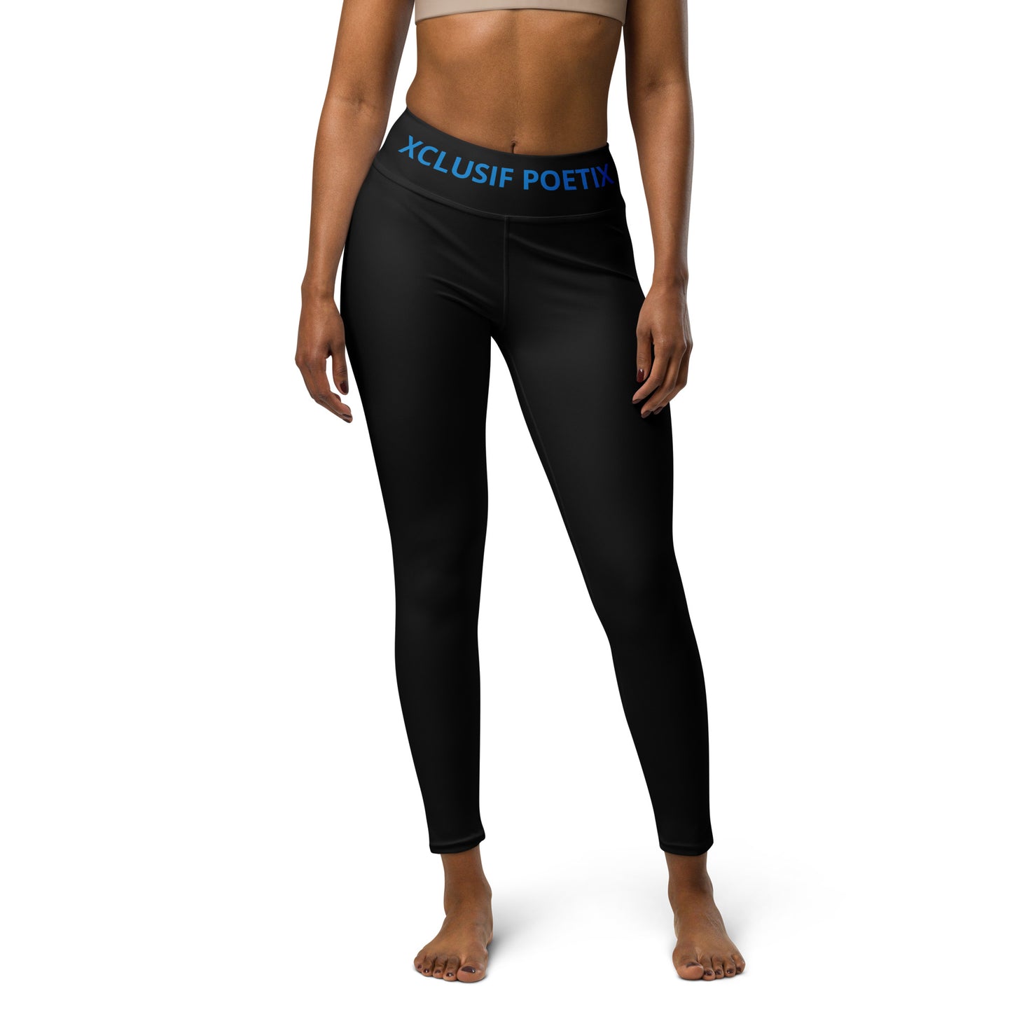 XCLUSIF POETIX BLACK & BLUE Women's Leggings