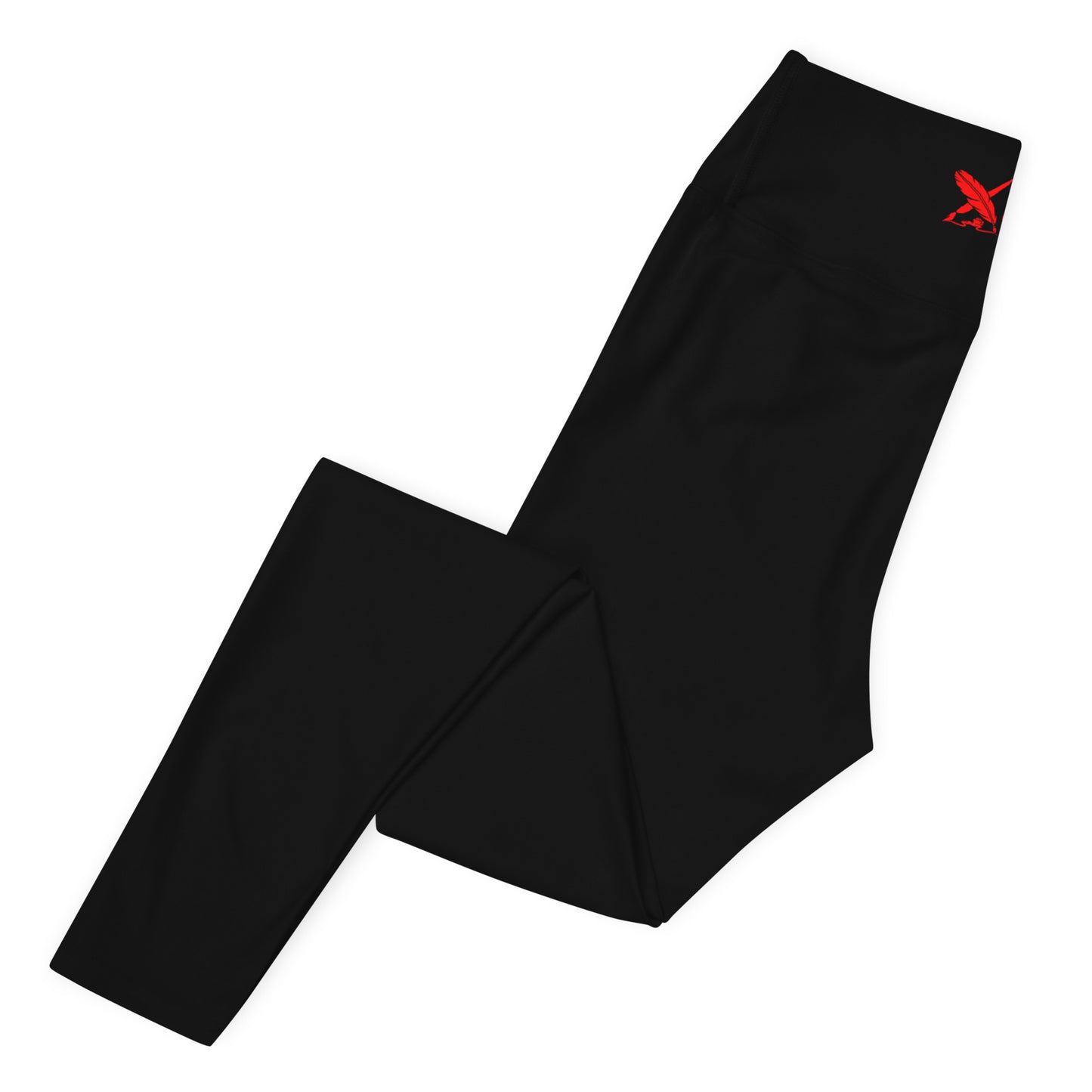 XCLUSIF POETIX BLACK & RED Women's Leggings