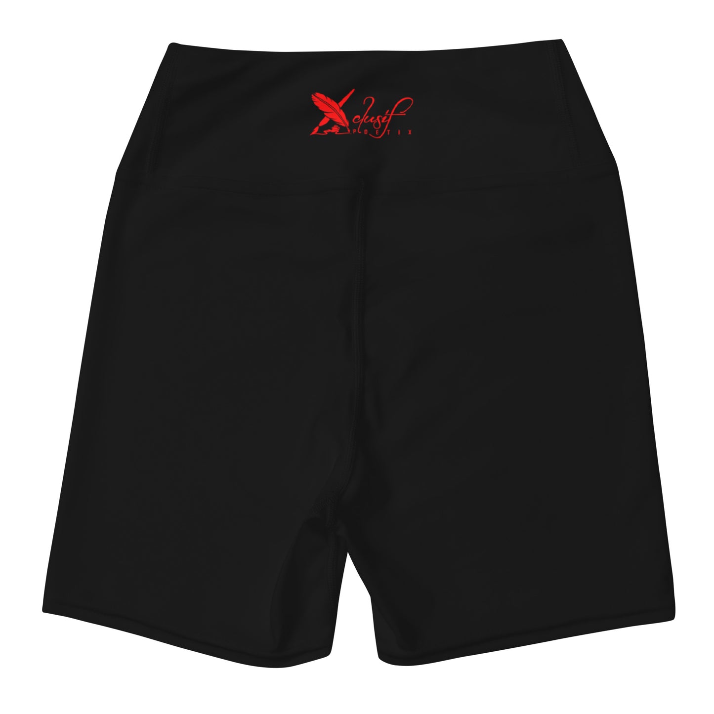 XCLUSIF POETIX BLACK & RED Women's Leggings Shorts