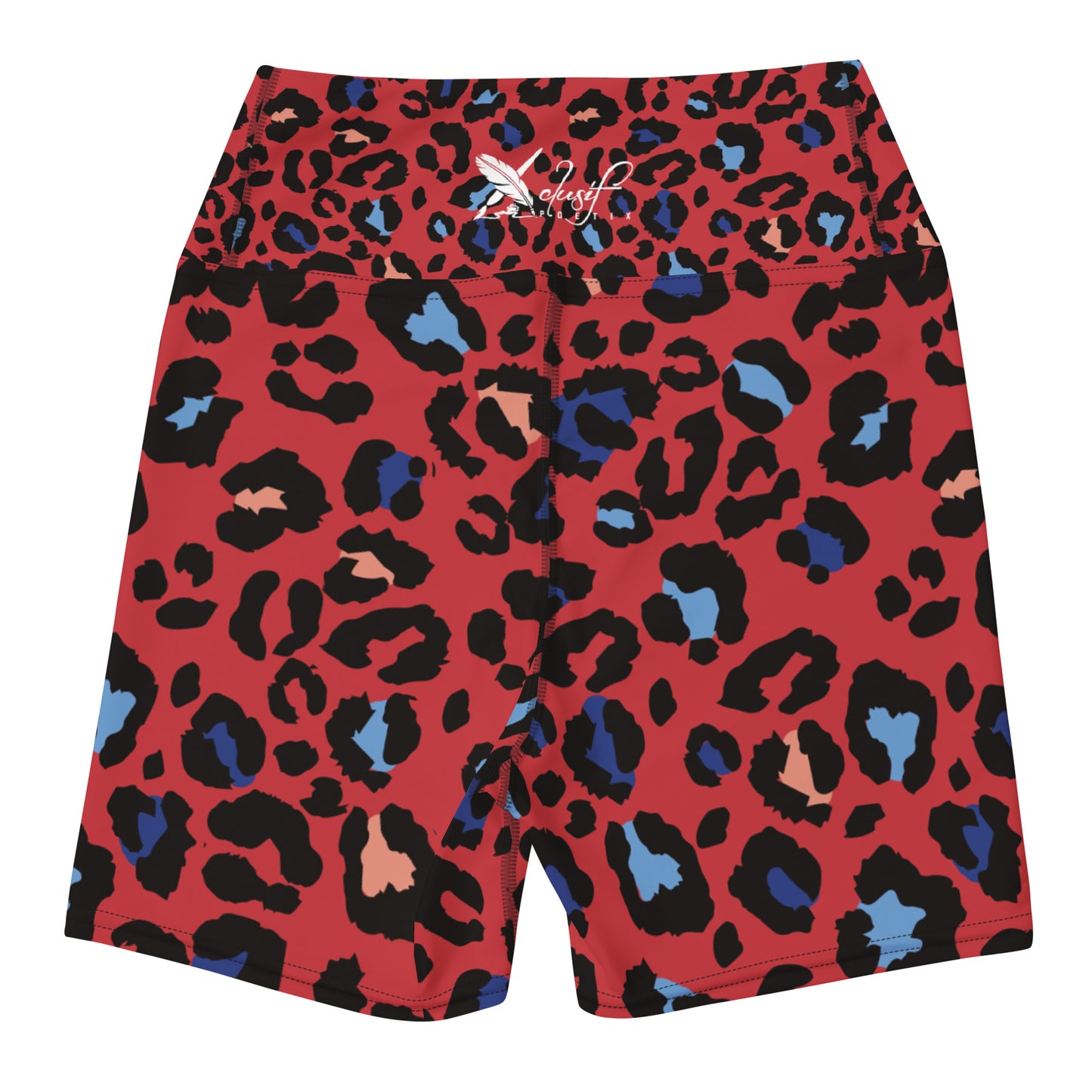 XCLUSIF POETIX RED LEOPARD Women's Leggings Shorts