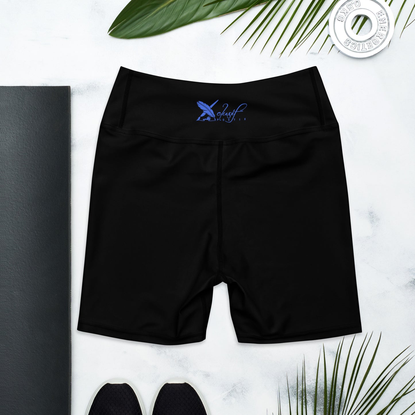 XCLUSIF POETIX BLACK & BLUE Women's Leggings Shorts