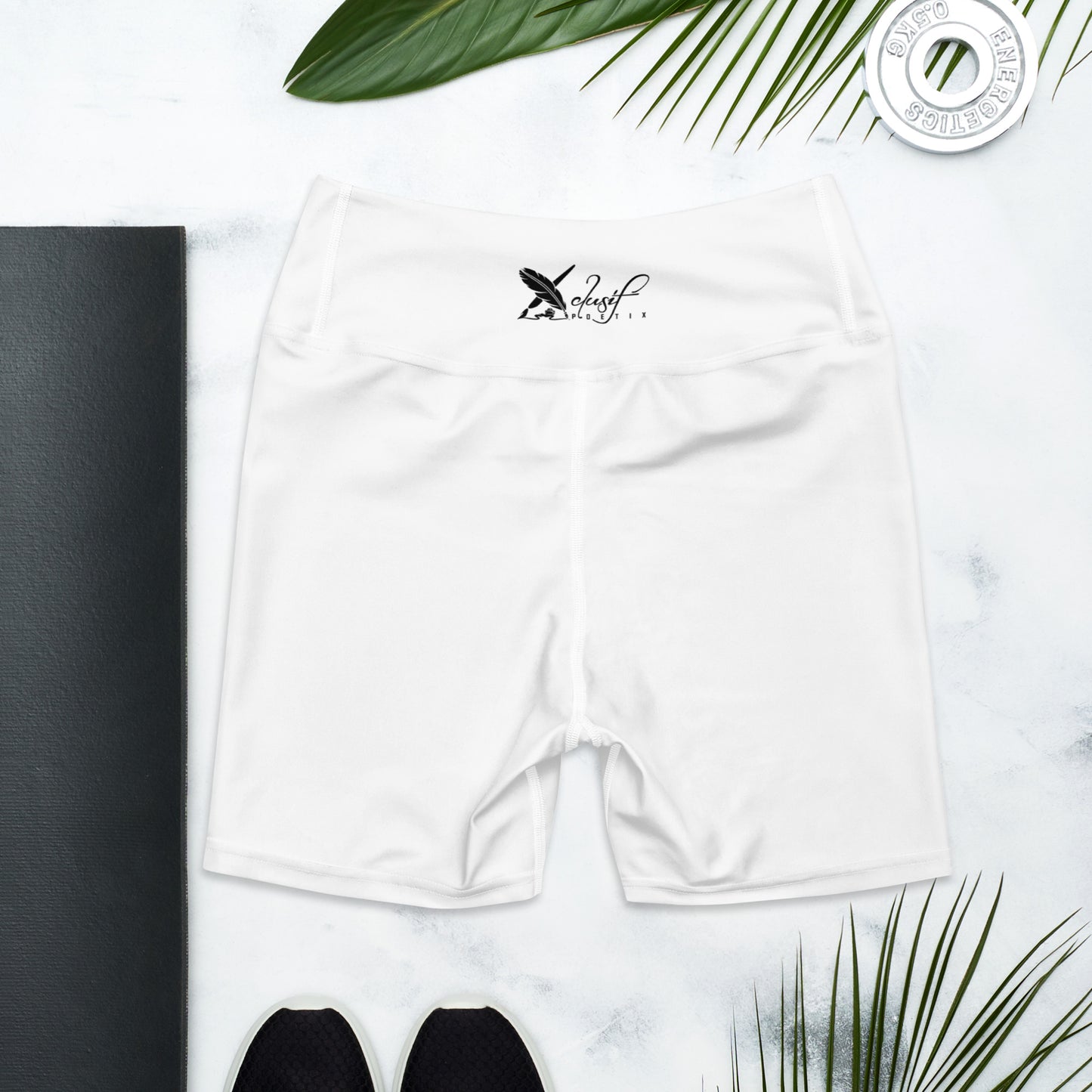 XCLUSIF POETIX WHITE & BLACK Women's Leggings Shorts