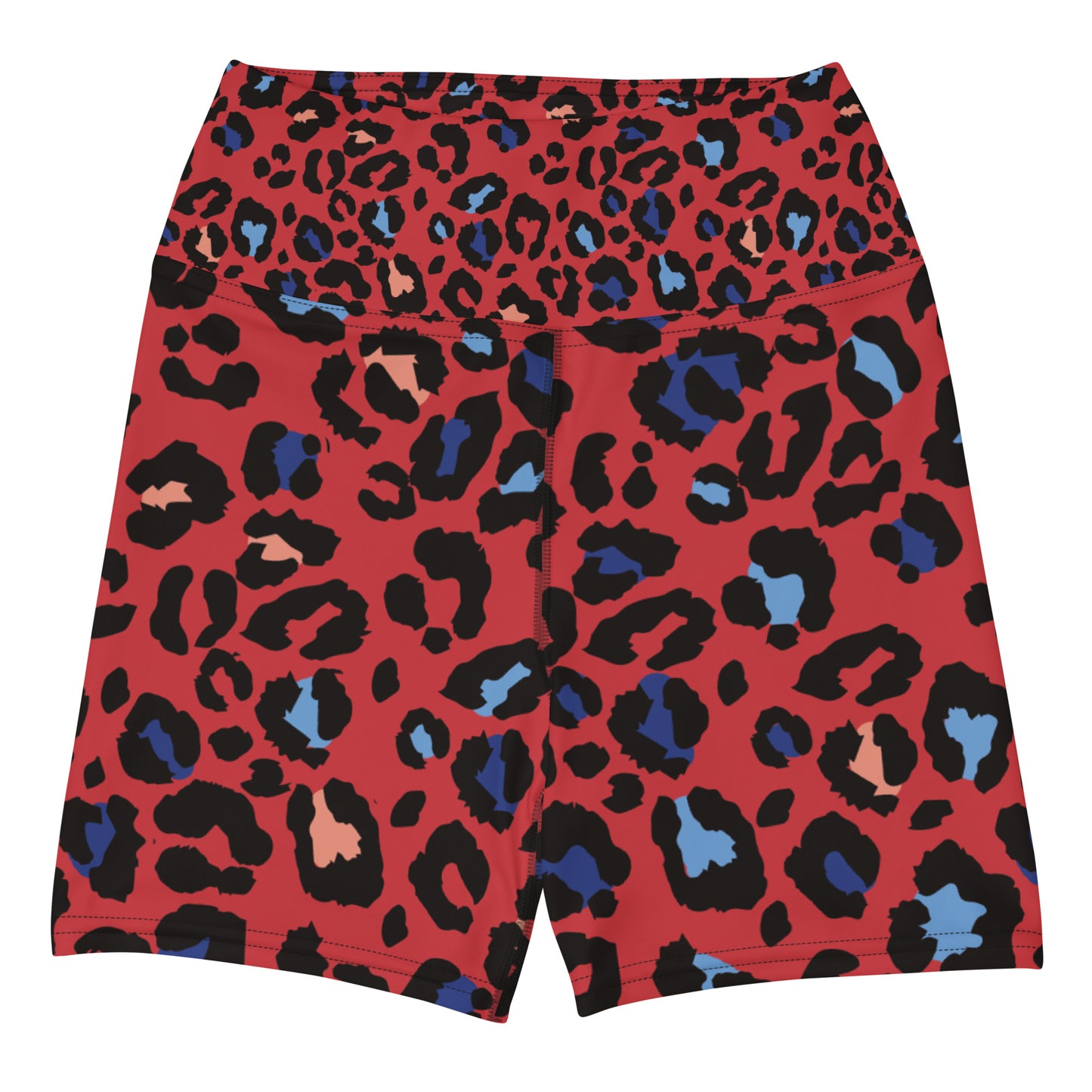 XCLUSIF POETIX RED LEOPARD Women's Leggings Shorts