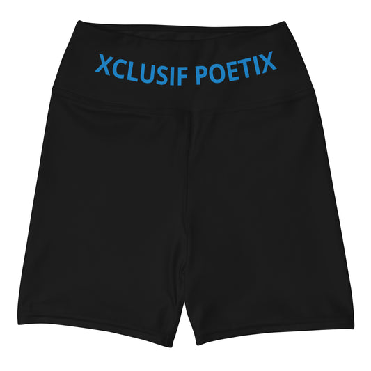 XCLUSIF POETIX BLACK & BLUE Women's Leggings Shorts