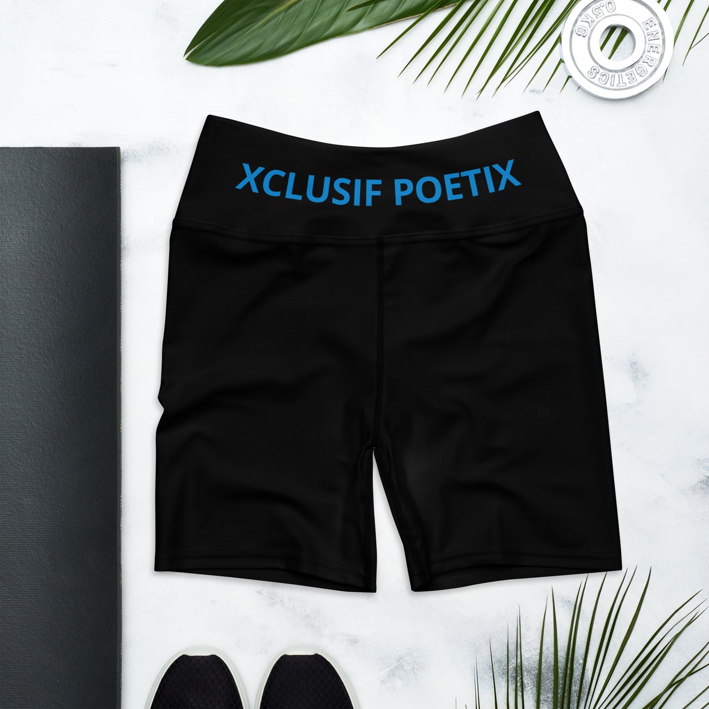 XCLUSIF POETIX BLACK & BLUE Women's Leggings Shorts